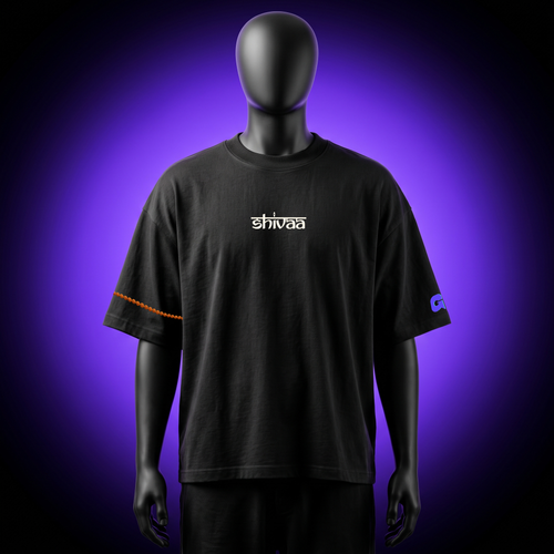 Black Oversized T-Shirt SHIVAA Edition