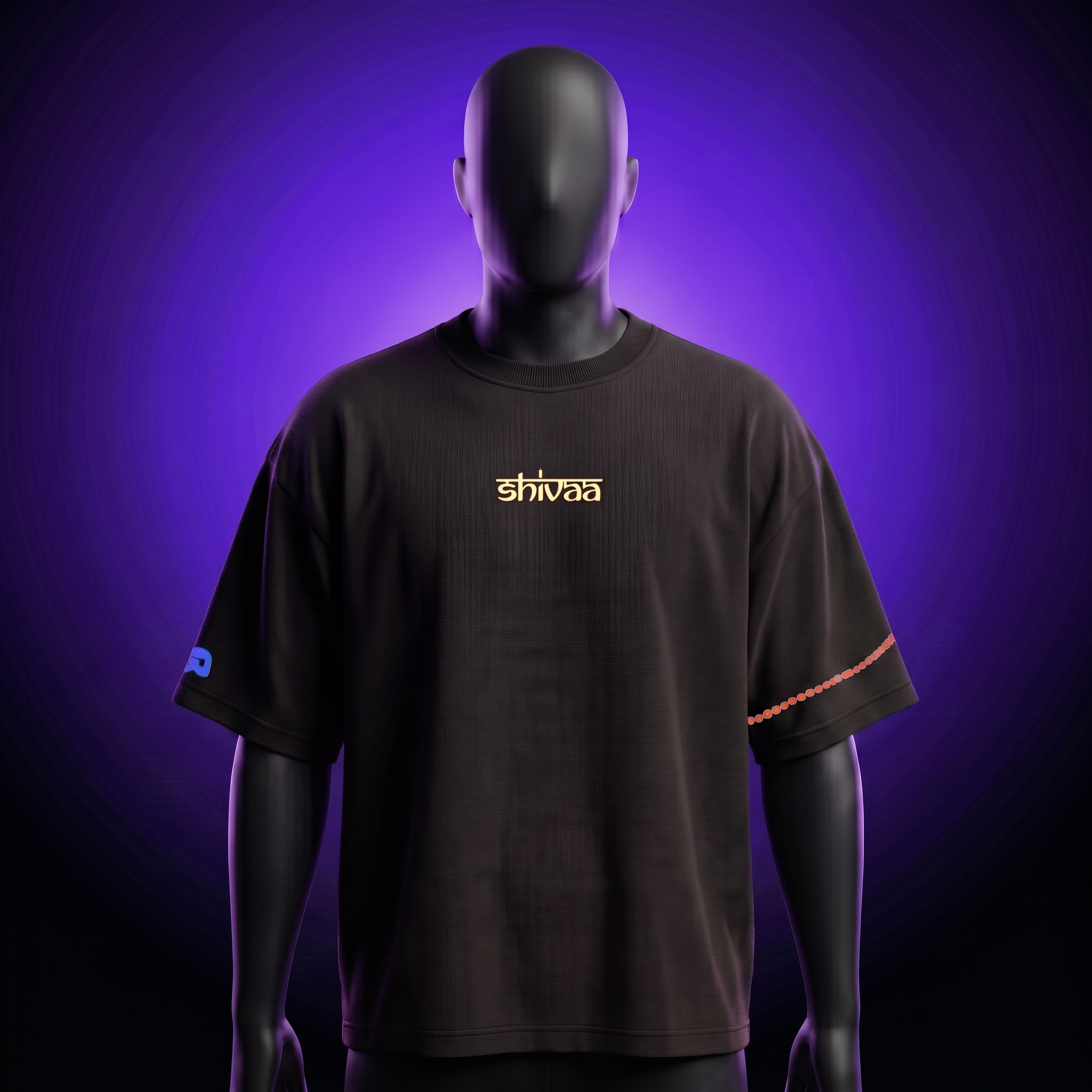 SHIVA Black Oversize Tee VeerShiva