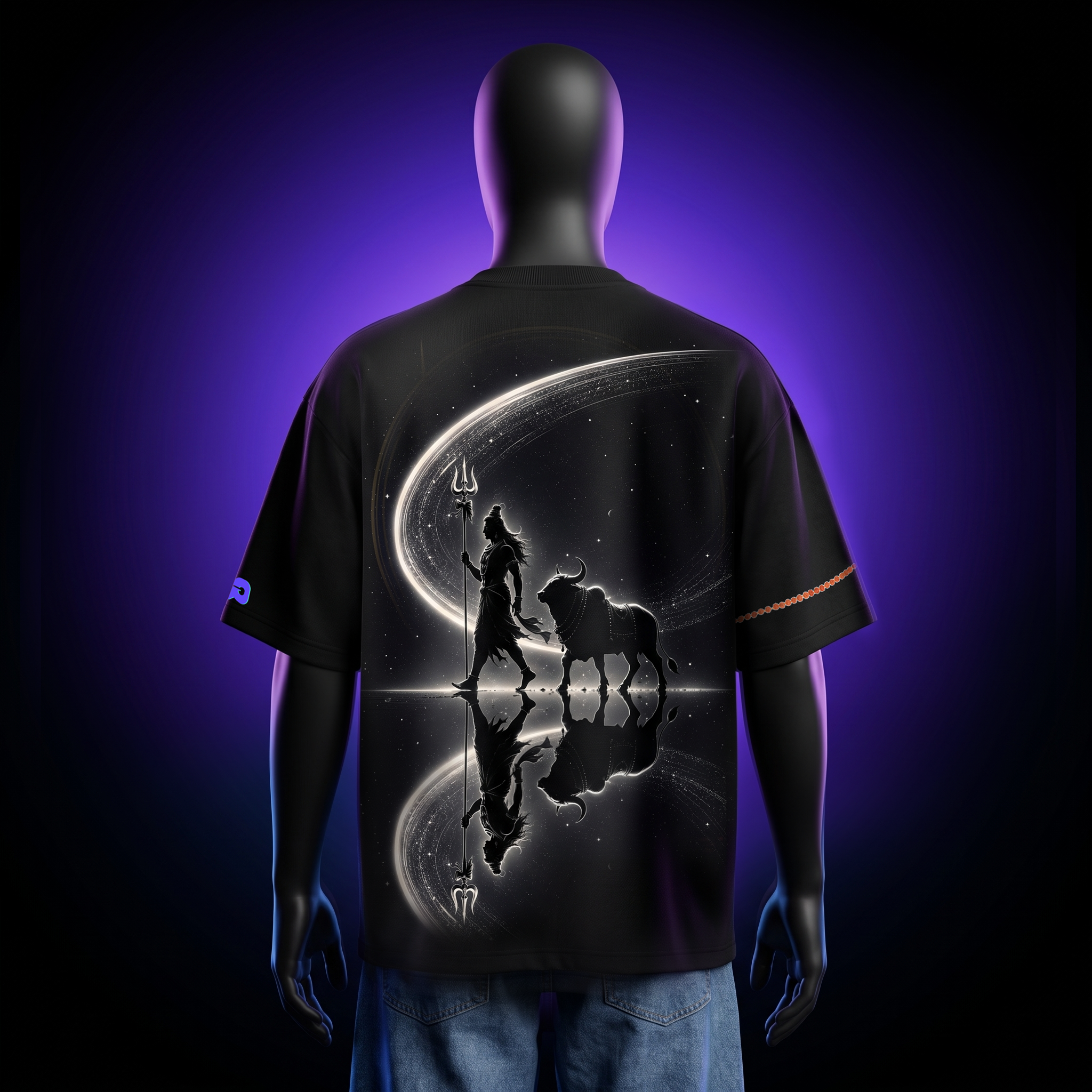 Black Oversized Tee SHIVAA Edition