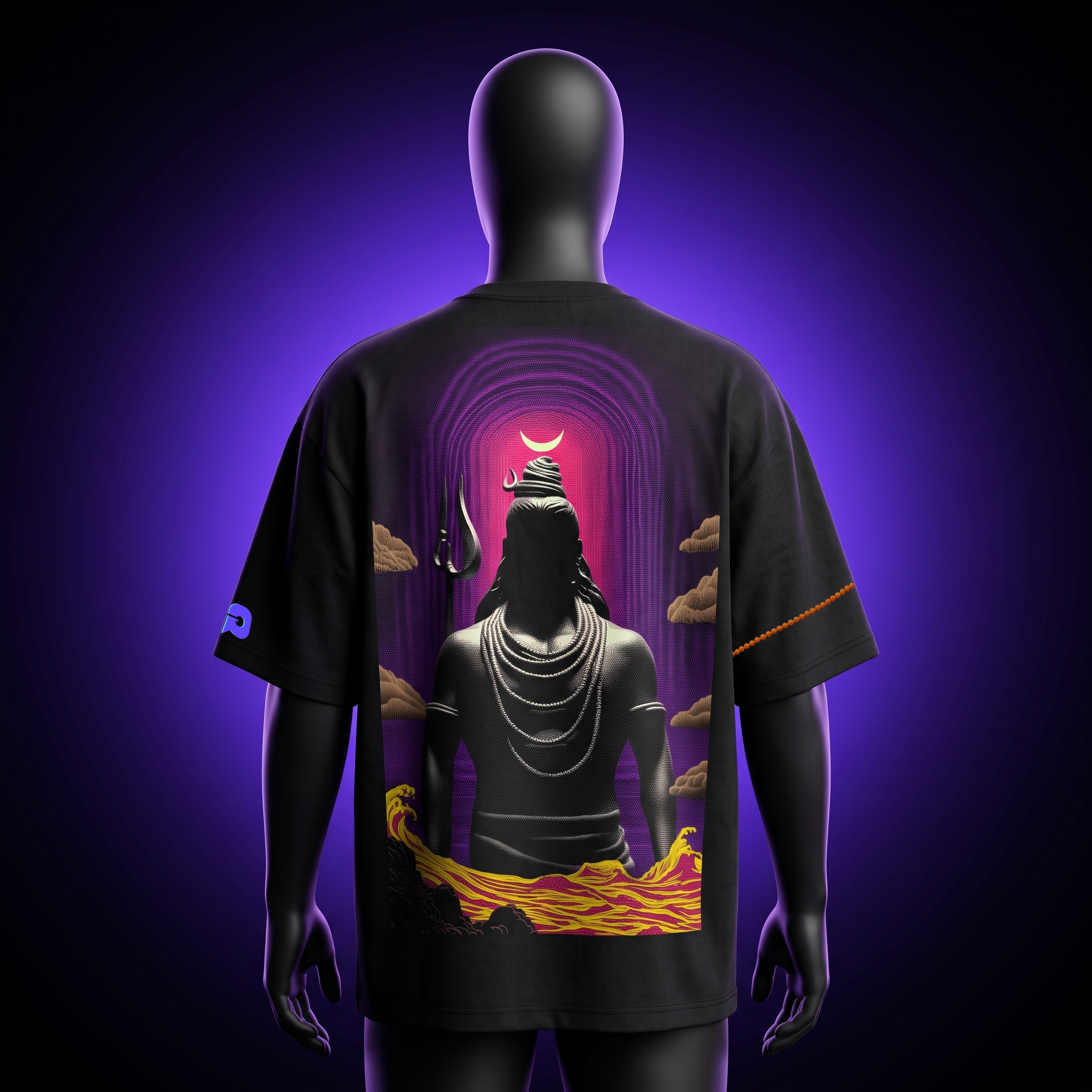 Black Oversized T-Shirt SHIVAA Edition